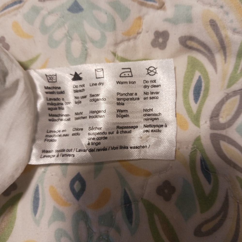 Esprit Green Cream A-Line Skirt Casual Resort Wear - Picture 3 of 3
